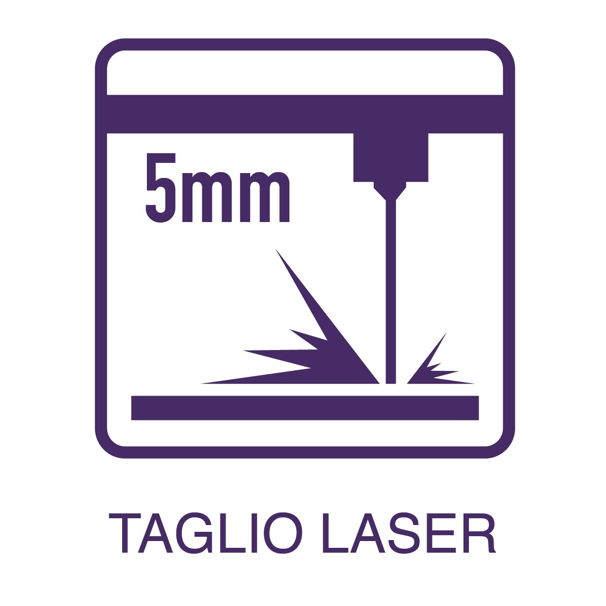 Pannello in Plexiglass BIANCO spessore 5mm tagliato a laser a misura